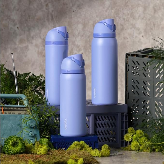 Owala FreeSip Stainless Steel Water Bottle 32 oz Out of the Blue - Image 7