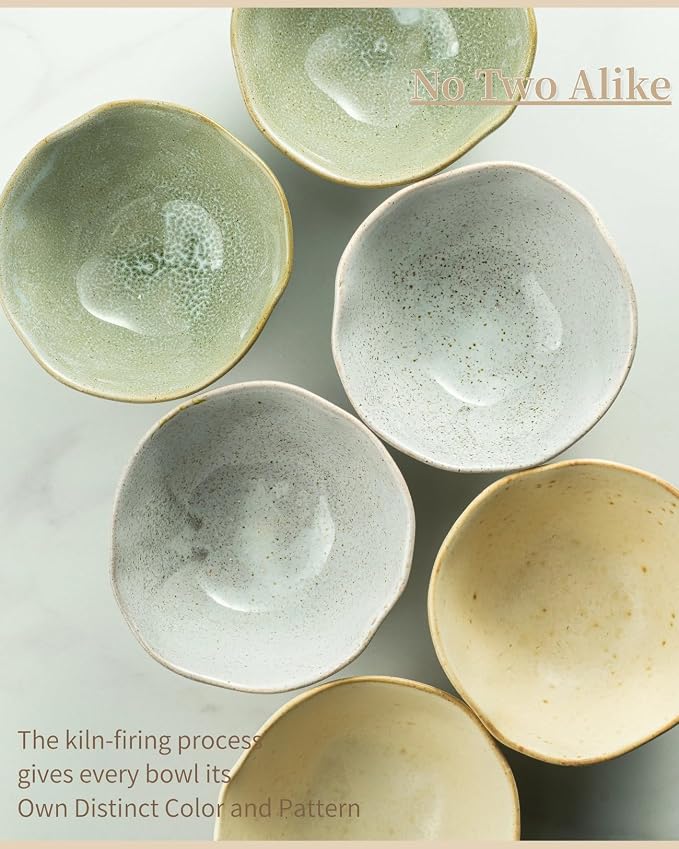 Besmeety 8oz Ceramic Small Bowls Set of 4, Cereal Bowls - Image 9