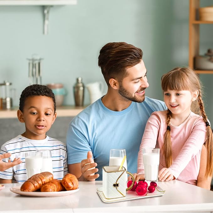 Zubebe 1 Set Coffee Mug Elegant Handbag Shaped Cup Modern Ceramic Purse Mug - Image 6