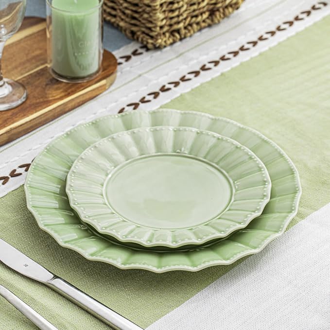 HOMBENE Green Porcelain Fruit Bowls, 4.7 Inch Serving Bowls, Ice Cream Bowl - Image 6