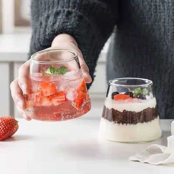 2Pcs Japanese Glassware, 10oz Creative Stemless Wine Glass Heat-Resistant - Image 7