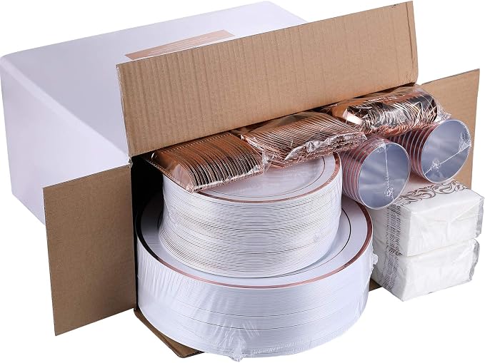 FOCUSLINE 350 Ct Disposable Dinnerware Set - Image 6