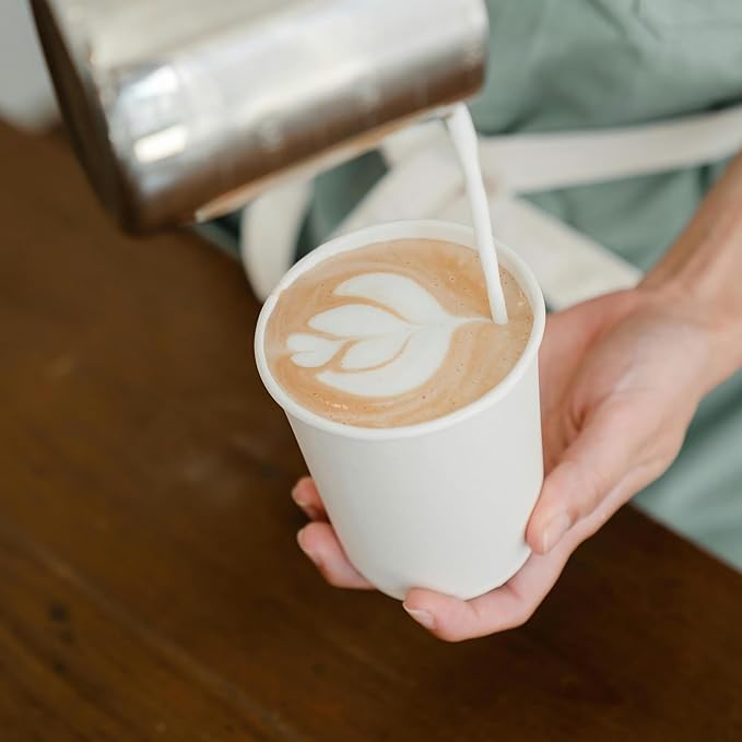 TashiBox 12 oz White Hot Drink Paper Cups - Image 7