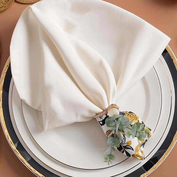 6 Pcs Rustic Farmhouse Napkin Rings - Image 7
