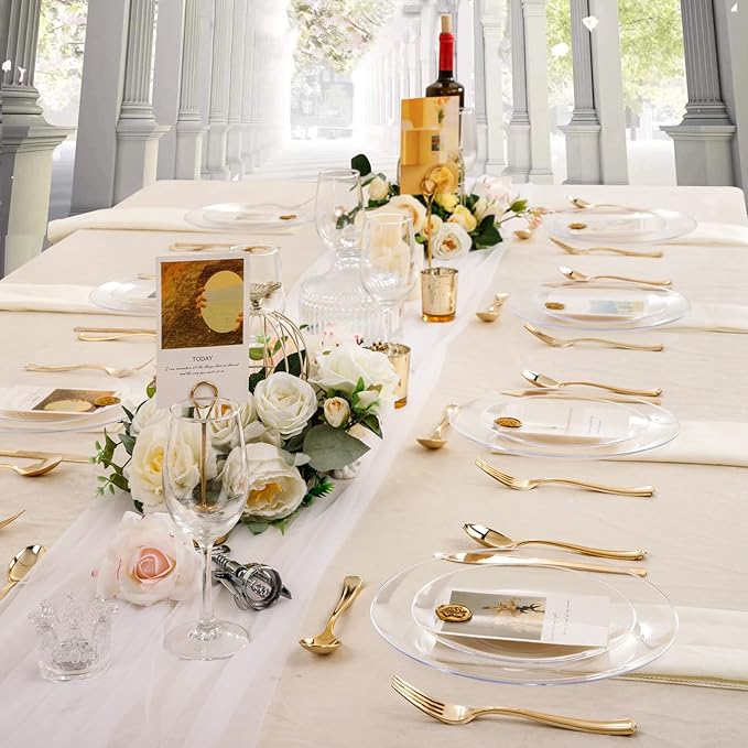 100 Pcs Clear 10.25" Dinner Plates - Image 7