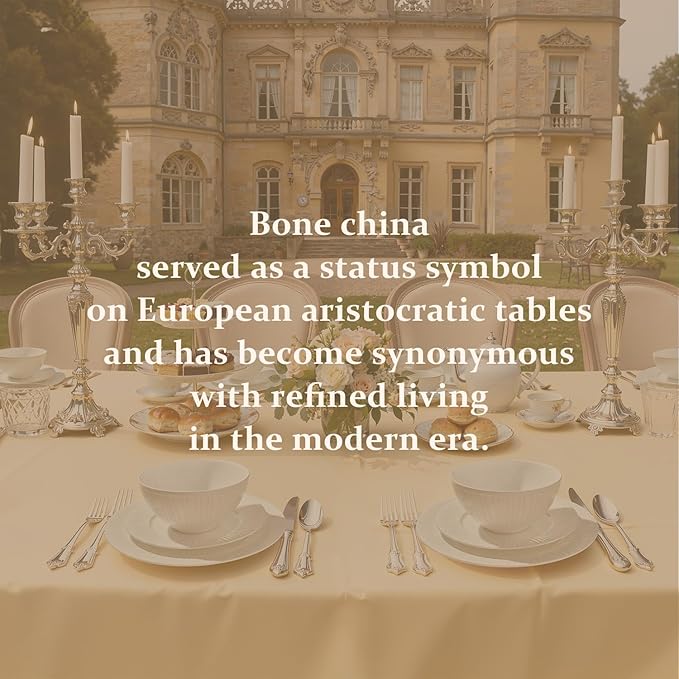 24Pc Bone China Dinnerware Set & 40Pc Flatware Combo Set - Image 9