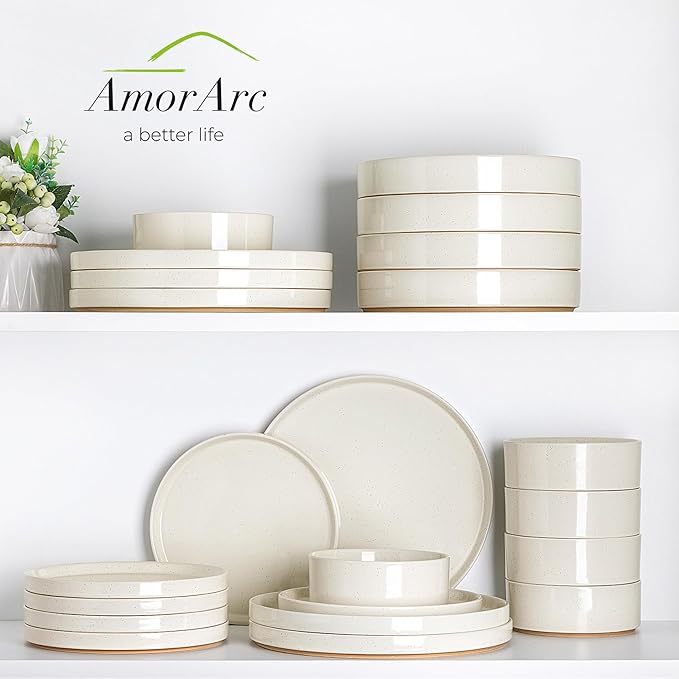 AmorArc Stoneware Dinnerware Sets - Image 8