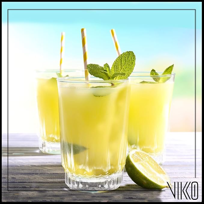 Vikko 5 Ounce Juice Glasses, Heavy Base SMALL Glassware - Image 6