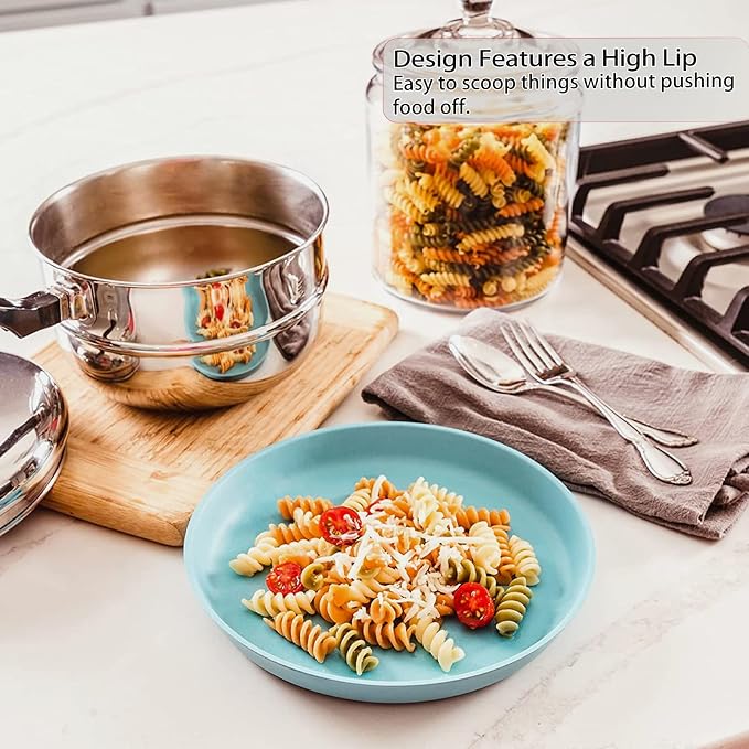 Dinner Plates Wheat Straw Fiber Plate Sets Unbreakable Environment Friendly - Image 7
