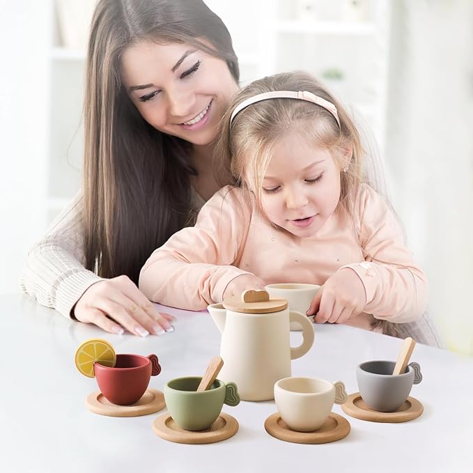 Enchanting Wooden Tea Party Set - Image 7