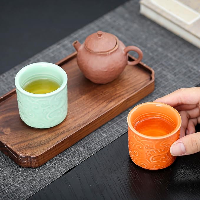 Ceramic Espresso Cups Set of 4-3oz Demitasse Cups - Image 9