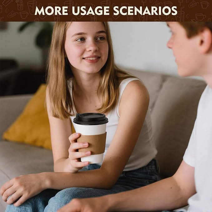 YEEHAW 16 oz 100 Pack Disposable Coffee Cups - Image 7