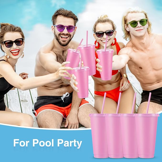Amyhill 12 Pcs Reusable Plastic Cup - Image 7