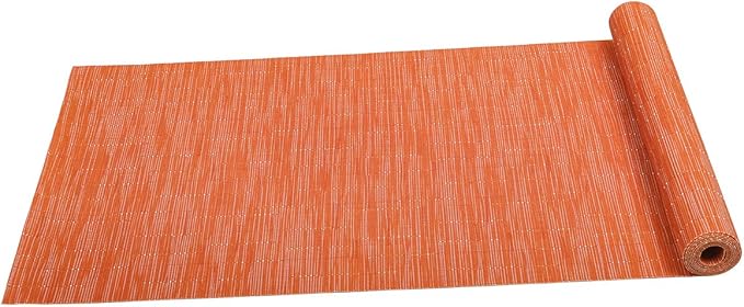 SHACOS Woven Vinyl Table Runner Indoor Outdoor 12x71 inch Kitchen Dining Table - Image 8