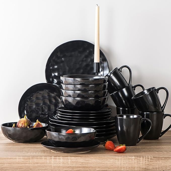 vicrays Ceramic Pasta Bowls Set, 32 Ounce Soup Bowls, Large Salad Bowls - Image 8