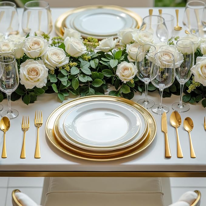 18/10 Flatware set for 12, 60 Piece Gold Stainless Steel Silverware Set | - Image 8