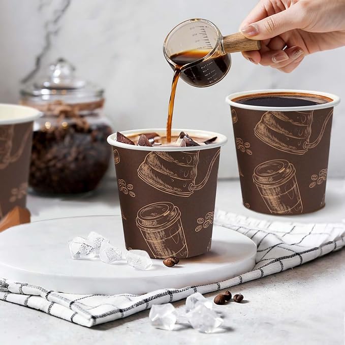 600 Pack 4 oz Small Coffee Cups, Disposable Paper Espresso Cups | Disposible - Image 6