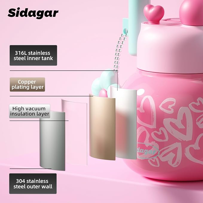 22 oz Tote Insulated Water Bottle - Image 8