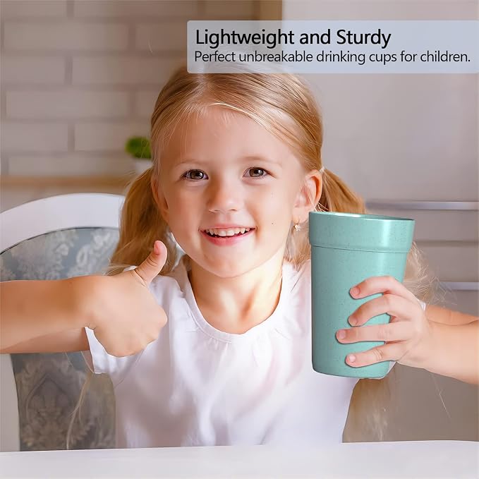Homestockplus 16 Oz Unbreakable Drinking Reusable Cup Wheat Straw Cups - Image 8