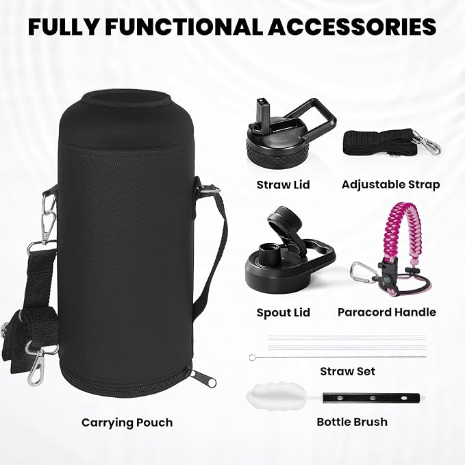 RAYMYLO Insulated Water Bottle 87 oz, Triple Wall Vacuum Stainless Steel | - Image 7