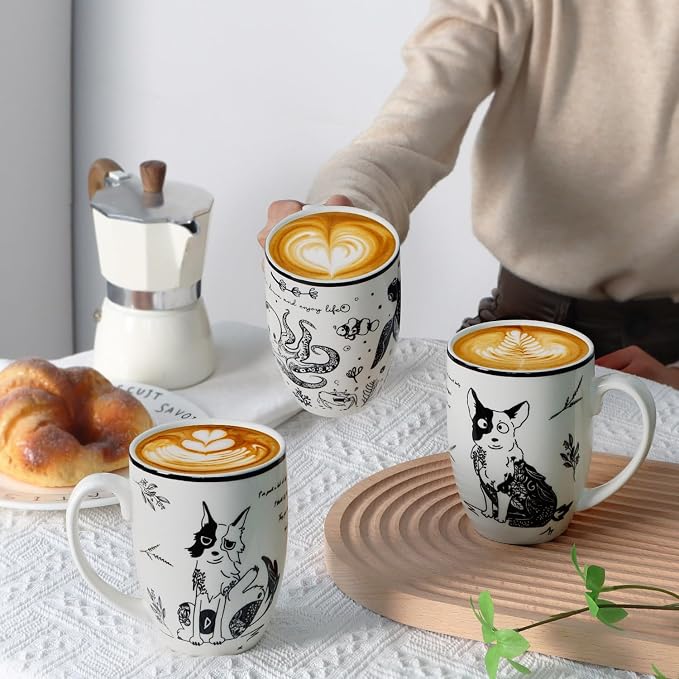 Cute Gifts 16 oz Coffee Mug Sea Turtle and Octopus, Funny Boho Tea Mugs - Image 7