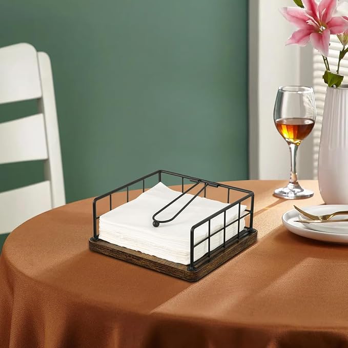 YINMIT Napkin Holder for Table, Farmhouse Napkin Holders - Image 7