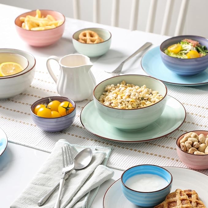 Selamica Ceramic Mini Bowls, 4 OZ Dipping Bowls, 3.5 Inch Gradient Color Set of - Image 7