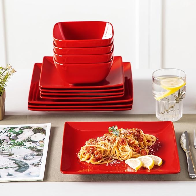 vancasso Soho Dinnerware Sets 12 Pieces, Dinner Plate, Plates and Bowls Sets - Image 8