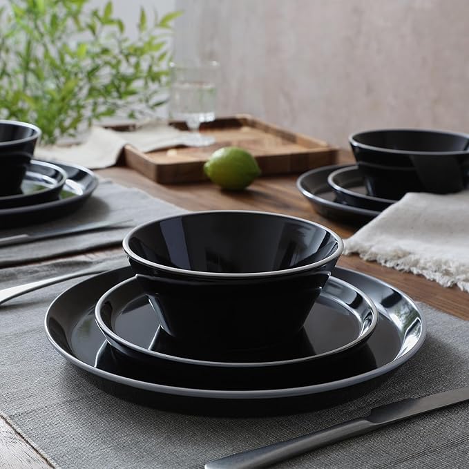 Famiware Saturn Dinnerware Sets, Ceramic Plates and Bowls - Image 6