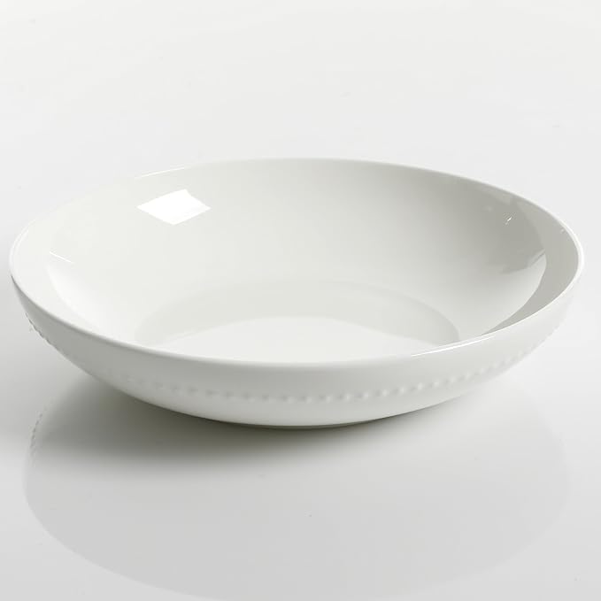 Gibson Elite Embossed Bone China 16-Piece Double Bowl Dinnerware Set, Service - Image 10