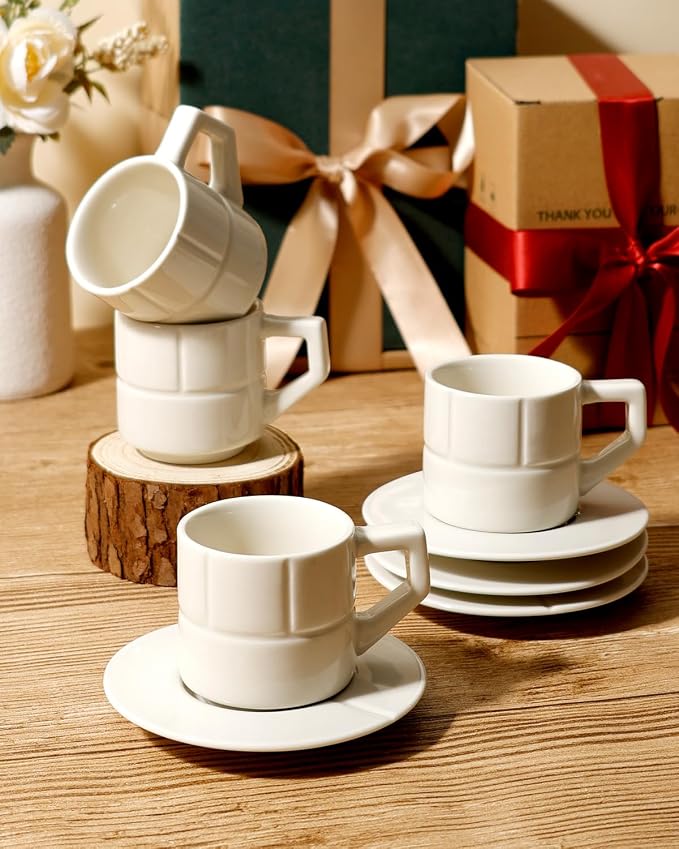 Ceramic Coffee Mugs Set of 4, Coffee Cups - Image 8
