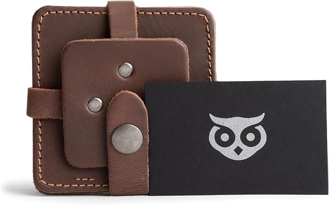 Hide & Drink Leather Coasters Set of 8, Premium Leather Table Protection - Image 5