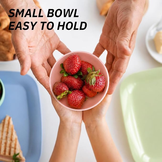 Small Bowls 10oz, Unbreakable & Lightweight Wheat Straw Bowls Sets of 8 - Image 7