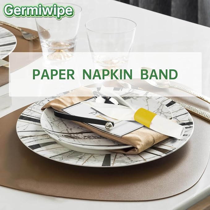 Germiwipe 500 Pcs Paper Napkin Bands Self Adhesive | - Image 6