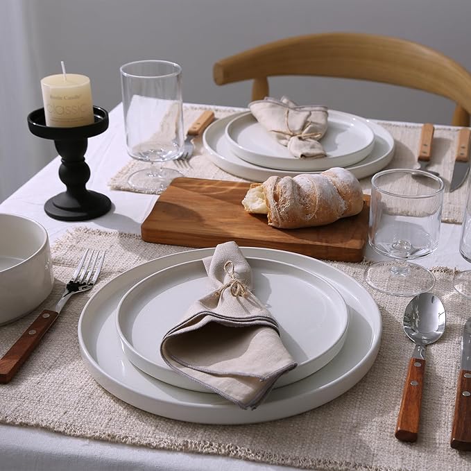 Famiware Nebula Plates and Bowls, 12-Piece Dinnerware Set, Dishwasher and - Image 7