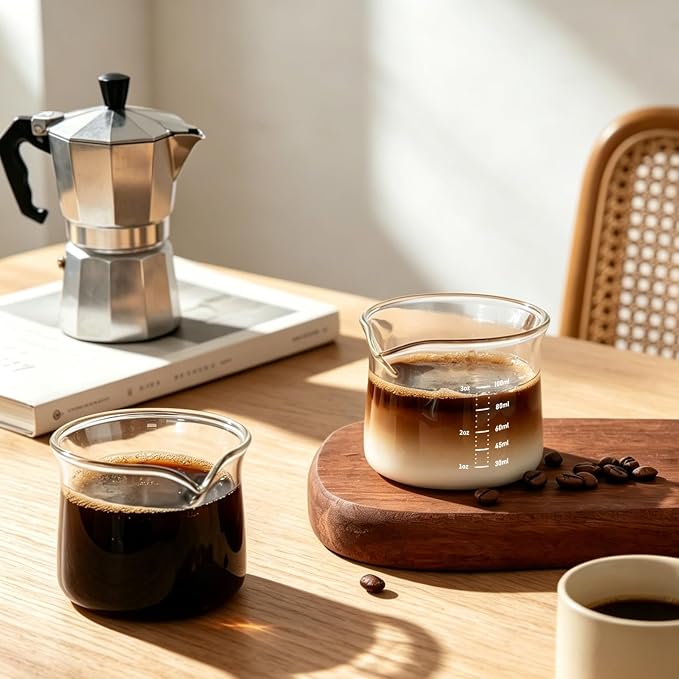 BCnmviku 3OZ Espresso Cup 100ML Shot Glass Measuring Cup, Small Clear Graduated - Image 8