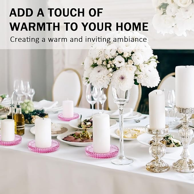 Modern Clear Glass Coasters Set of 6, Cute Coasters Table Mats - Image 8
