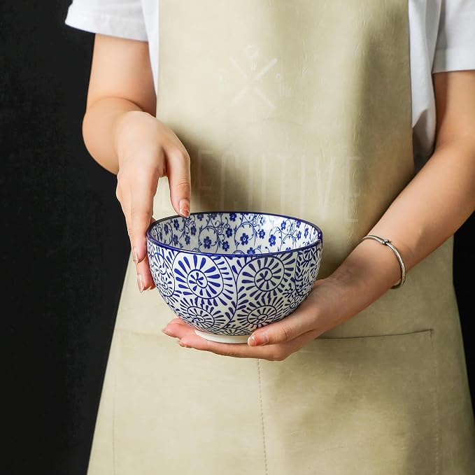 Selamica Ceramic Ramen Bowls Set, 15 OZ Noodle Bowls - Image 7