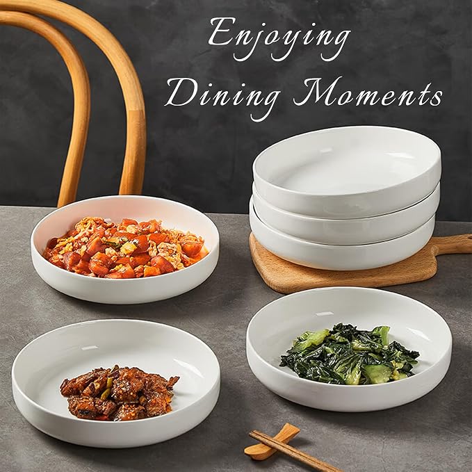 8" Ceramic Pasta Bowls Set of 4, - Image 6