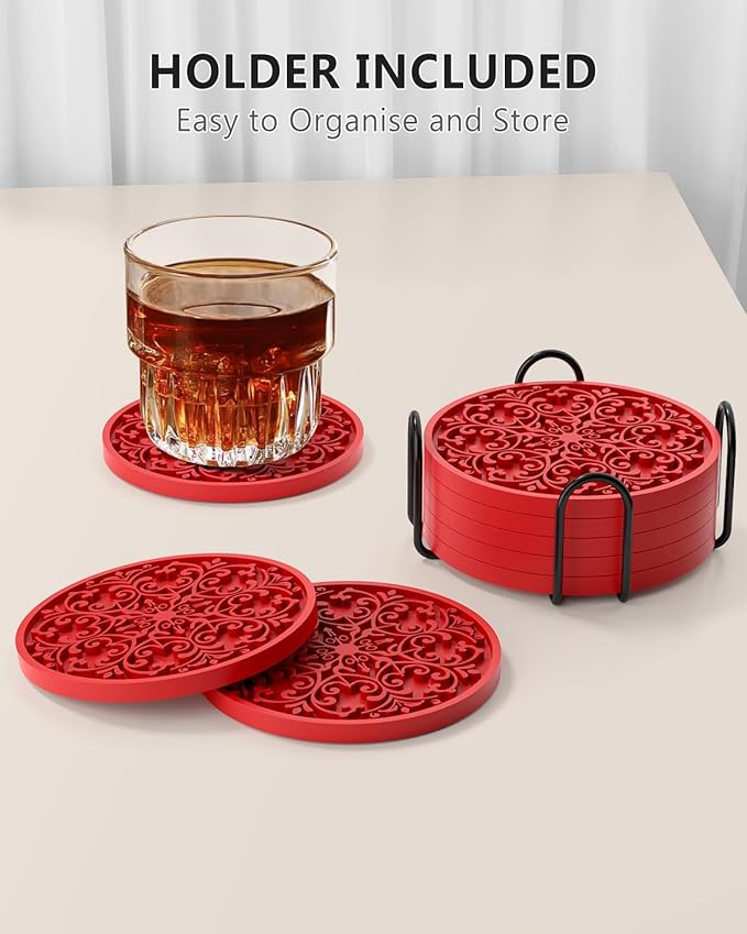 Drink Coasters, Coasters Set of 6 - Image 7