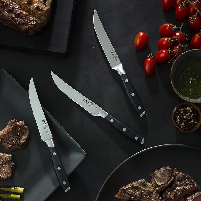 Messermeister Avanta Forged 5” Fine Edge Steak Knife Set - Image 6