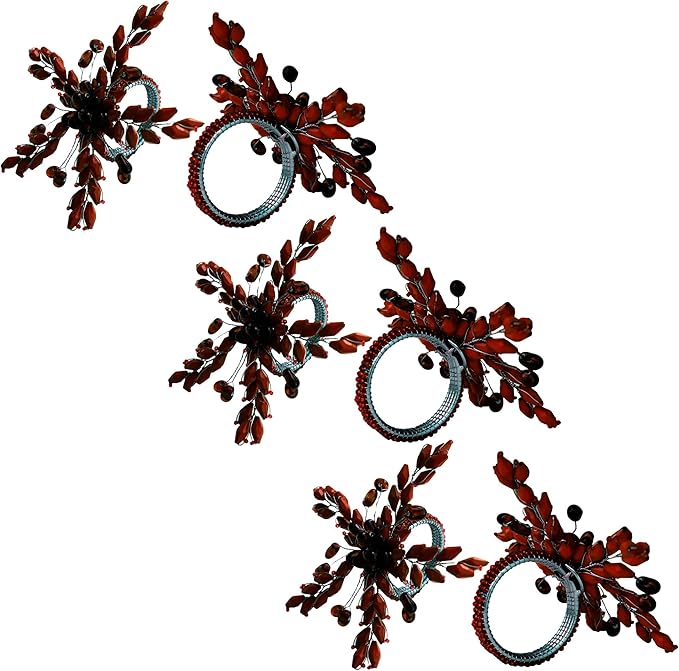 ITOS365 Napkin Rings Set of 12 for Dining Table Decoration Parties Everyday - Image 3