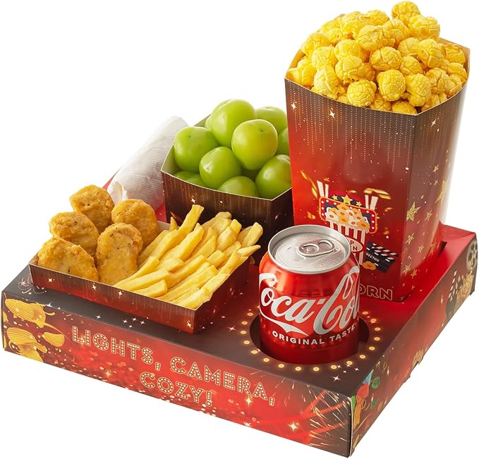 Baffect Movie Night Snack Trays 100pcs Movie Night Supplies | 20 Movie Night - Image 7