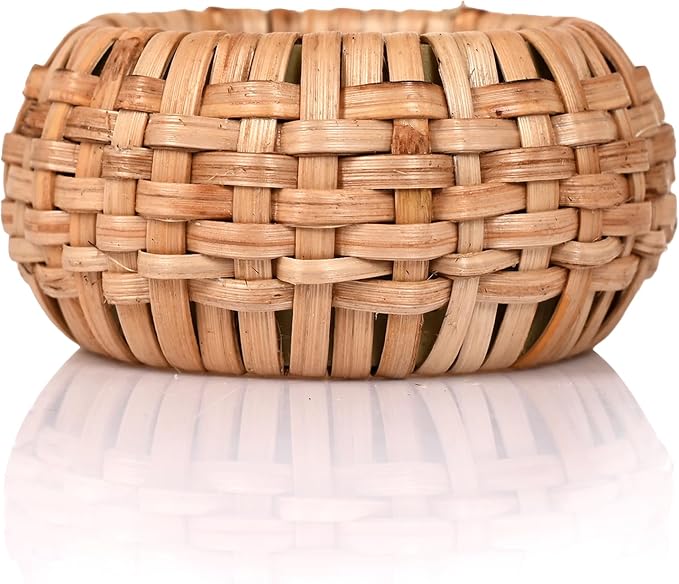 Woven Jute Napkin Rings, Natural Rattan | Handmade rattan, plastic base - Image 9