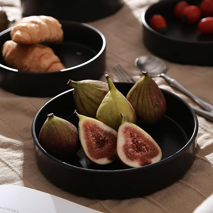 Stone Lain Celina Stoneware Bowl Set, 4-Piece Pasta Bowls - Image 8