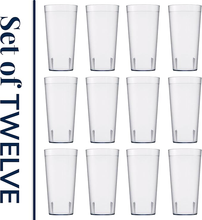 US Acrylic Cafe Plastic Reusable Tumblers, Restaurant Style, Made in USA - Image 8