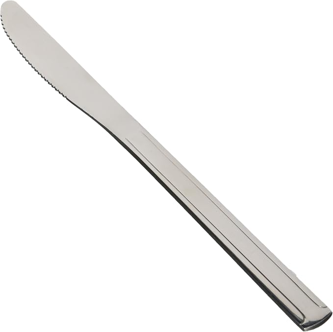 Winco 12-Piece Dominion Heavy Weight Dinner Knife Set, 18-0 Stainless Steel by Winco