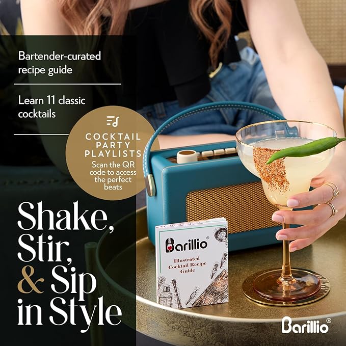 barillio 24 Oz Crystal Cocktail Mixing Glass | Seamless Lead-Free Crystal - Image 5