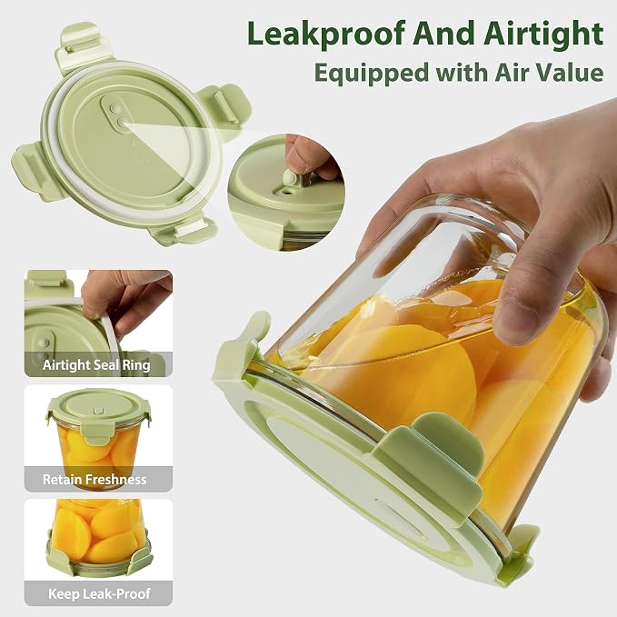 3Cup/23oz Glass Meal Prep Containers - Image 9