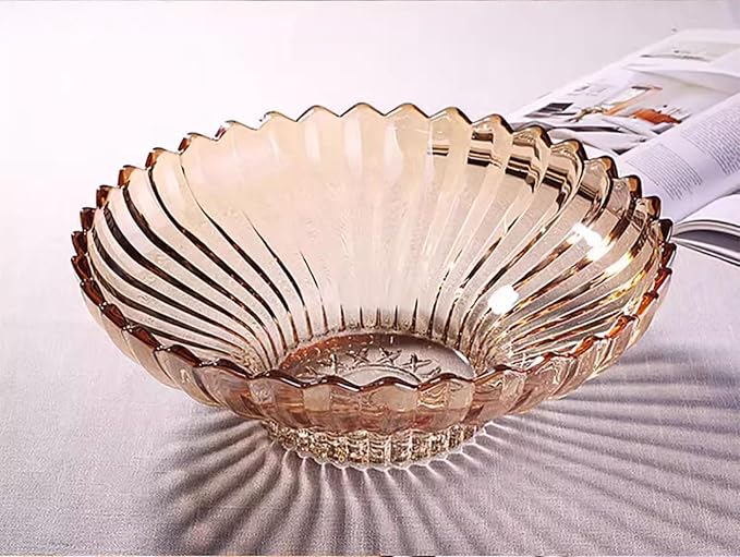 Extra Large Glass Fruit Bowl or Decorative Bowl, Center Bowl,Used - Image 8